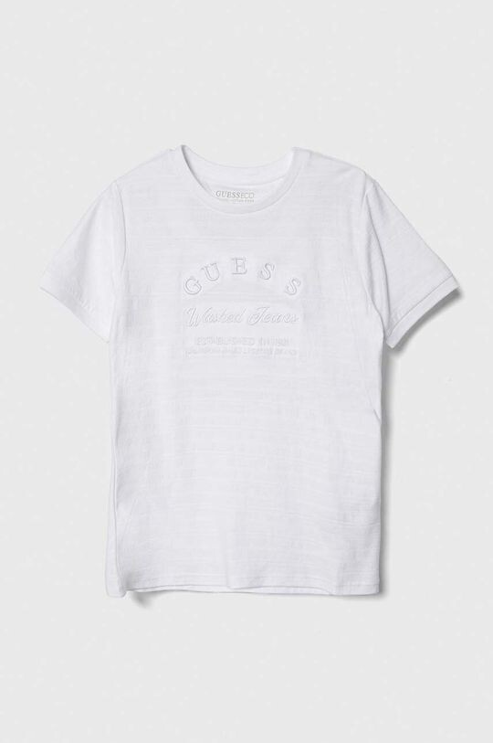 

Хлопковая футболка для детей Guess, белый