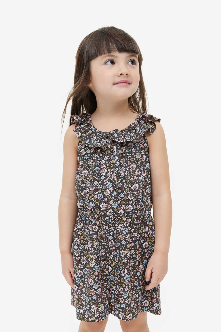 

Короткий комбинезон с узором H&M, серый