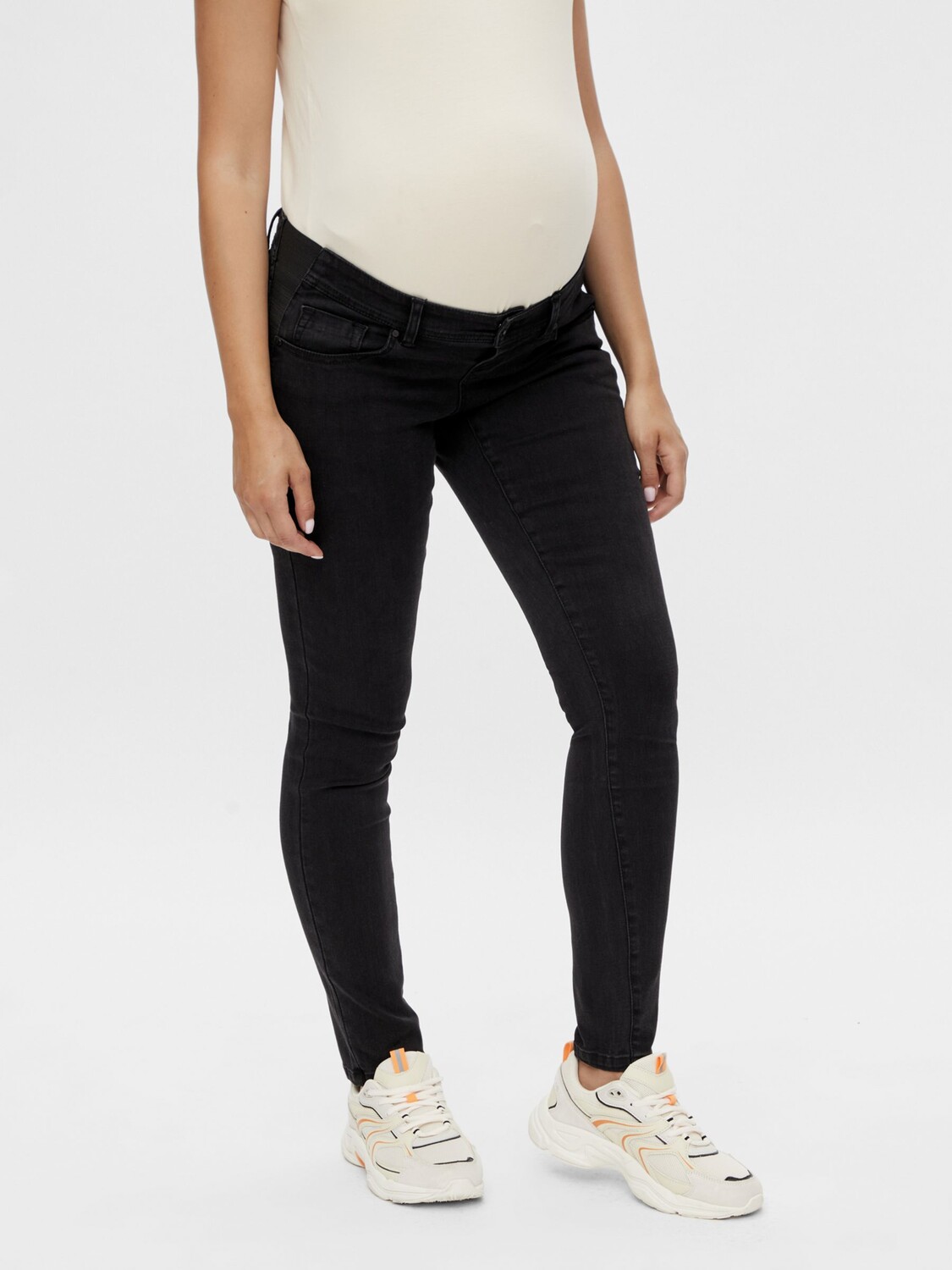 

Джинсы для беременных Mamalicious Phoenix Slim Fit, черный деним