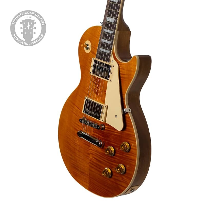 

Электрогитара Gibson '50s Les Paul Standard Nitro Figured Top Honey Amber