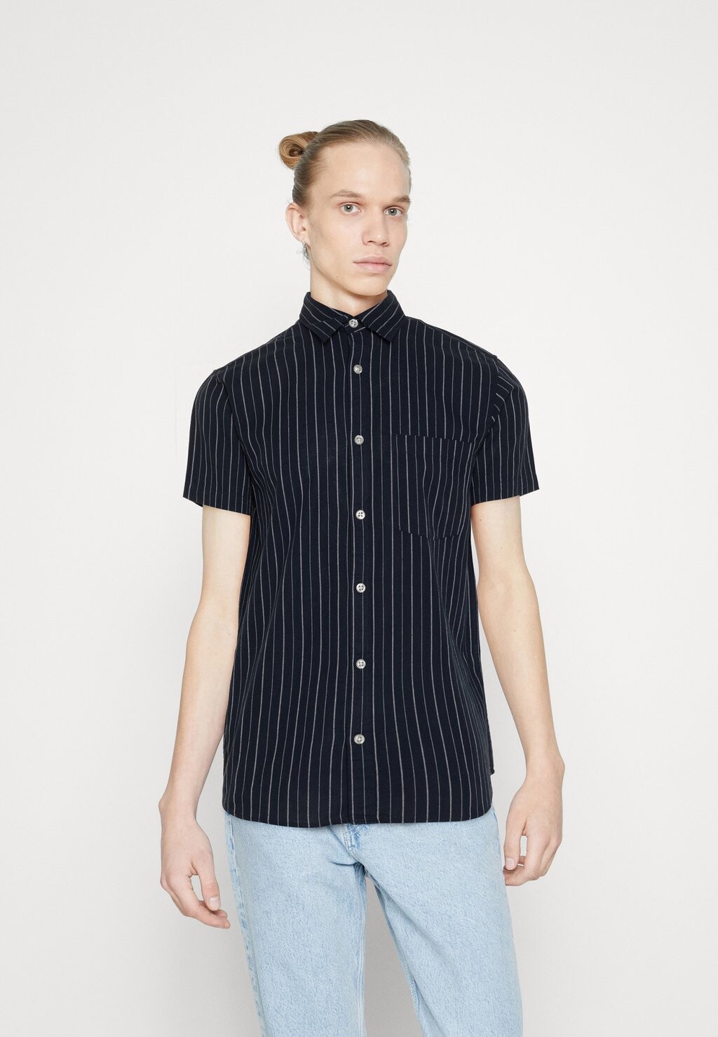 

Рубашка JORTULUM Jack & Jones, темно-синий