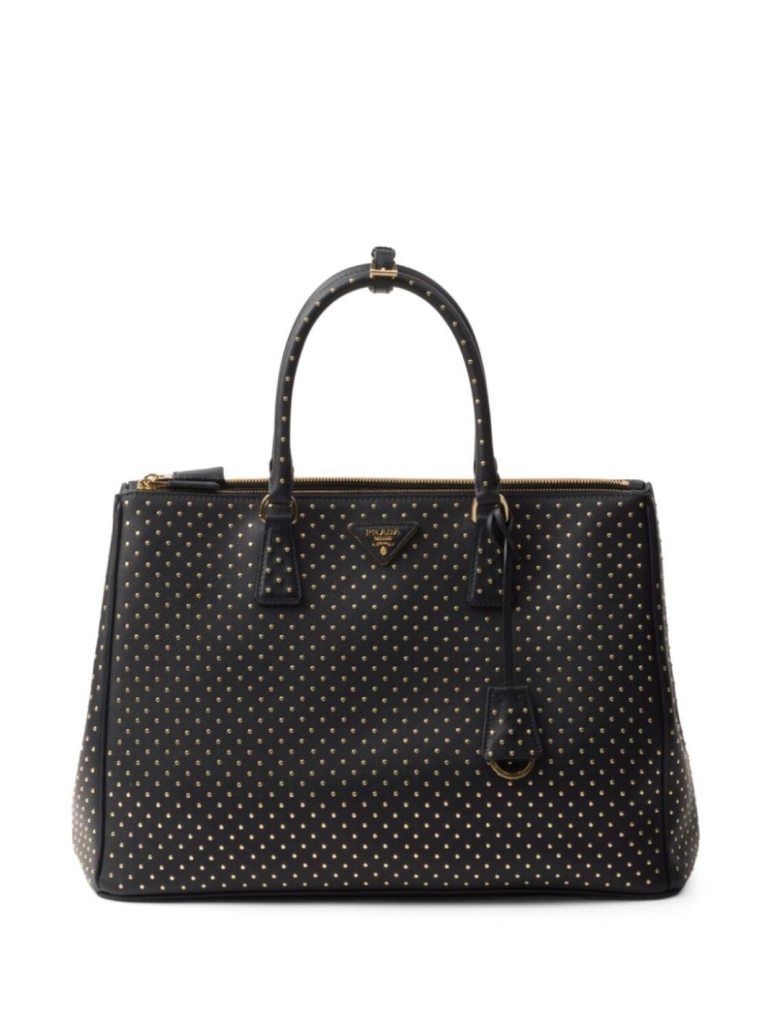 

Prada декорированная сумка Galleria из сафьяновой кожи, черный