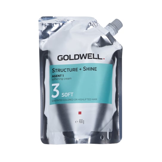 Мягкий, смягчающий крем для перманентного выпрямления волос, 400 г Goldwell, Structure + Straight Shine Agent 1 – 3