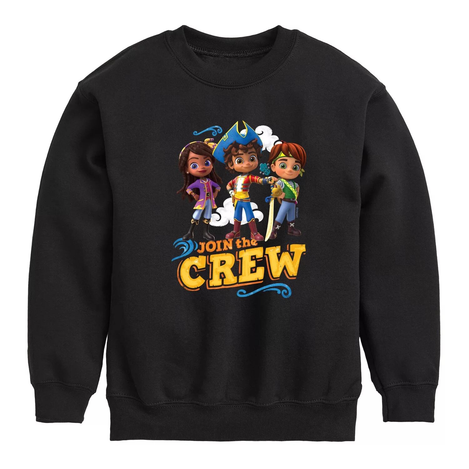 

Толстовка с рисунком экипажа Santiago Of The Seas для мальчиков 8–20 лет Licensed Character, черный
