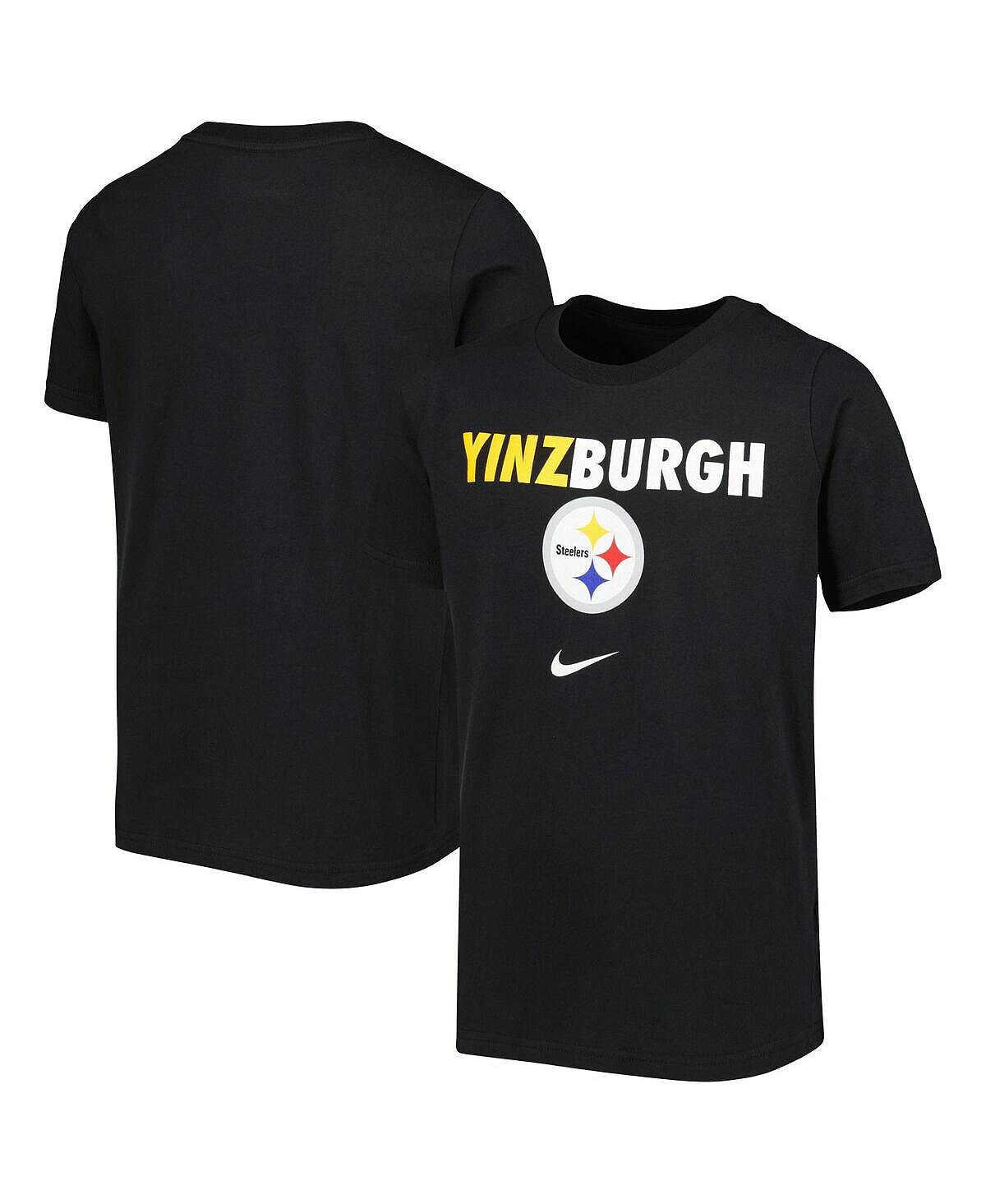 

Черная хлопковая футболка Big Boys Pittsburgh Steelers Hometown Nike