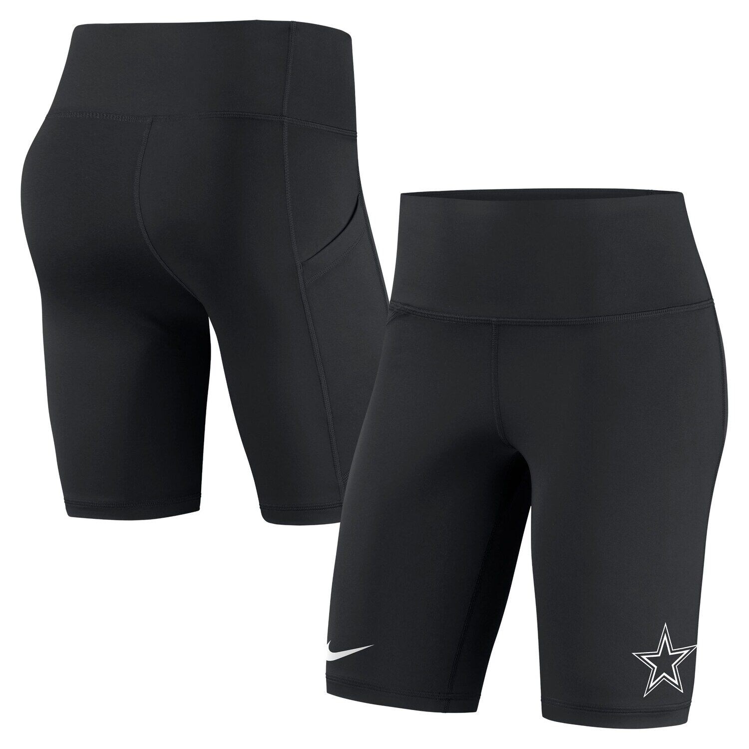 

Женские черные байкерские шорты Nike Dallas Cowboys Nike