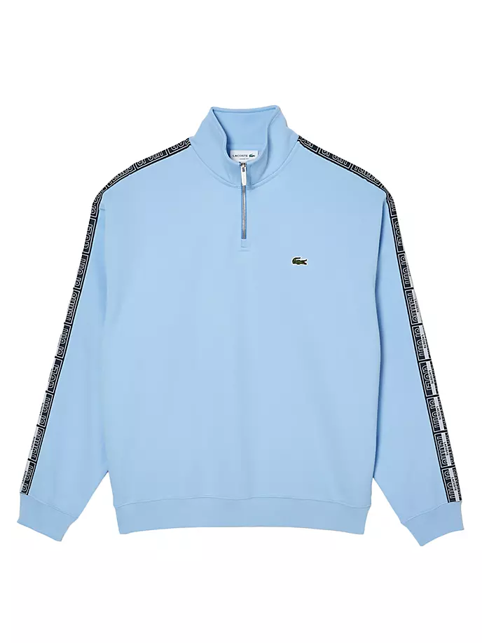 

Толстовка с молнией до четверти с логотипом Lacoste, синий