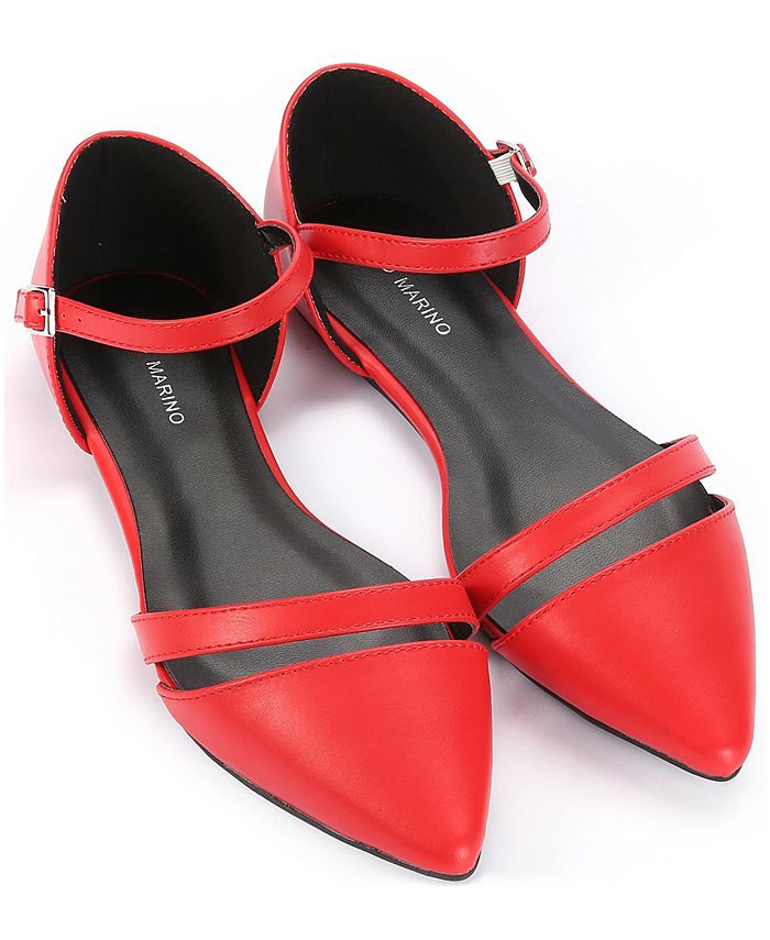 Женские формальные туфли на плоской подошве Mio Marino, красный 2022 модные женские туфли на плоской подошве розовые черные однотонные туфли большого размера из замши и кожи с острым носком женские офисн
