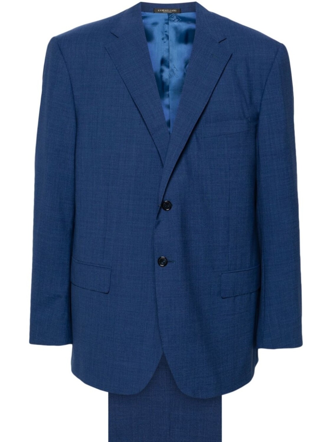 

Костюм однобортный из натуральной шерсти Corneliani, синий