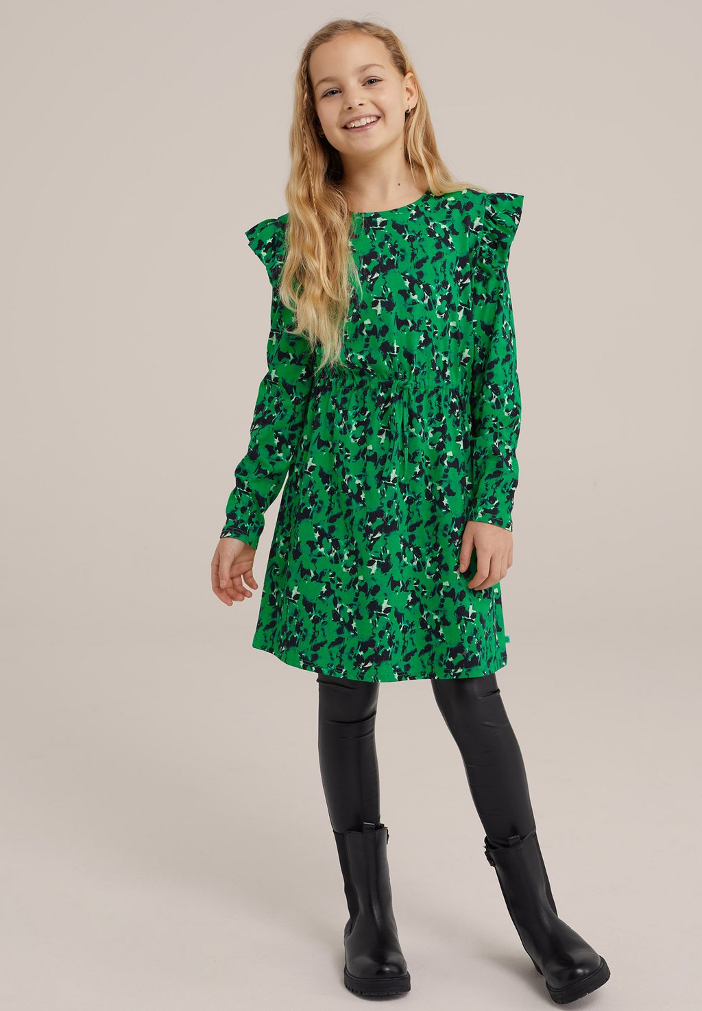 Платье из джерси WE Fashion, зеленое