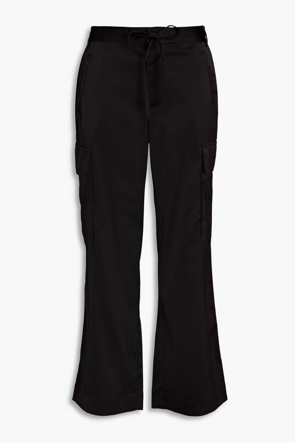 

Атласные широкие брюки Proenza Schouler, черный