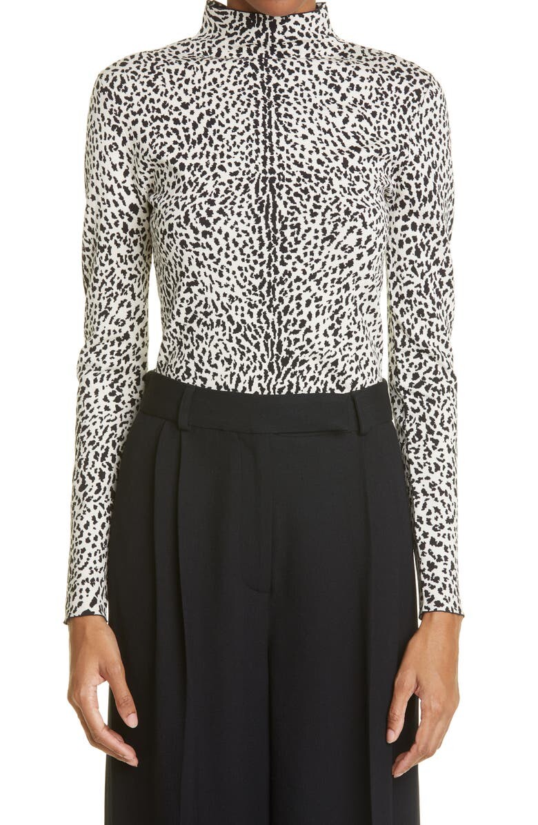 

Жаккардовая водолазка Cheetah PROENZA SCHOULER, черный