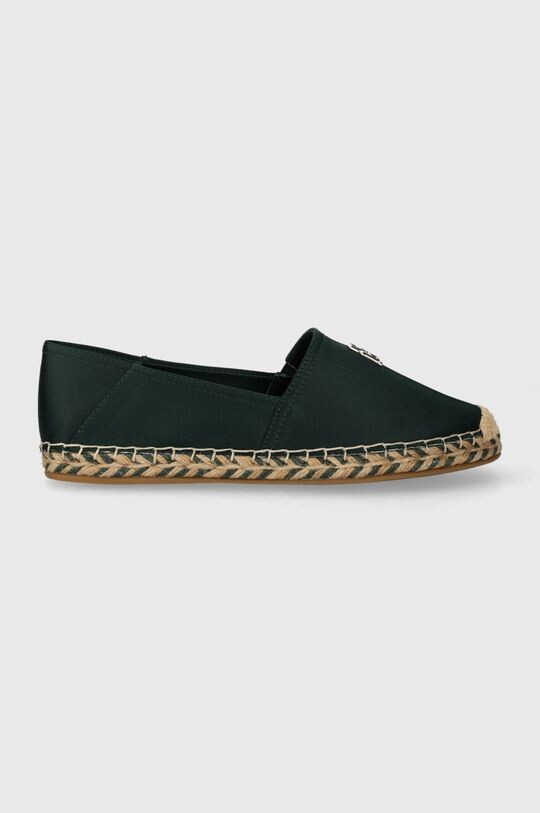 Эспадрильи TH SATIN FLAT ESPADRILLES Tommy Hilfiger, зеленый