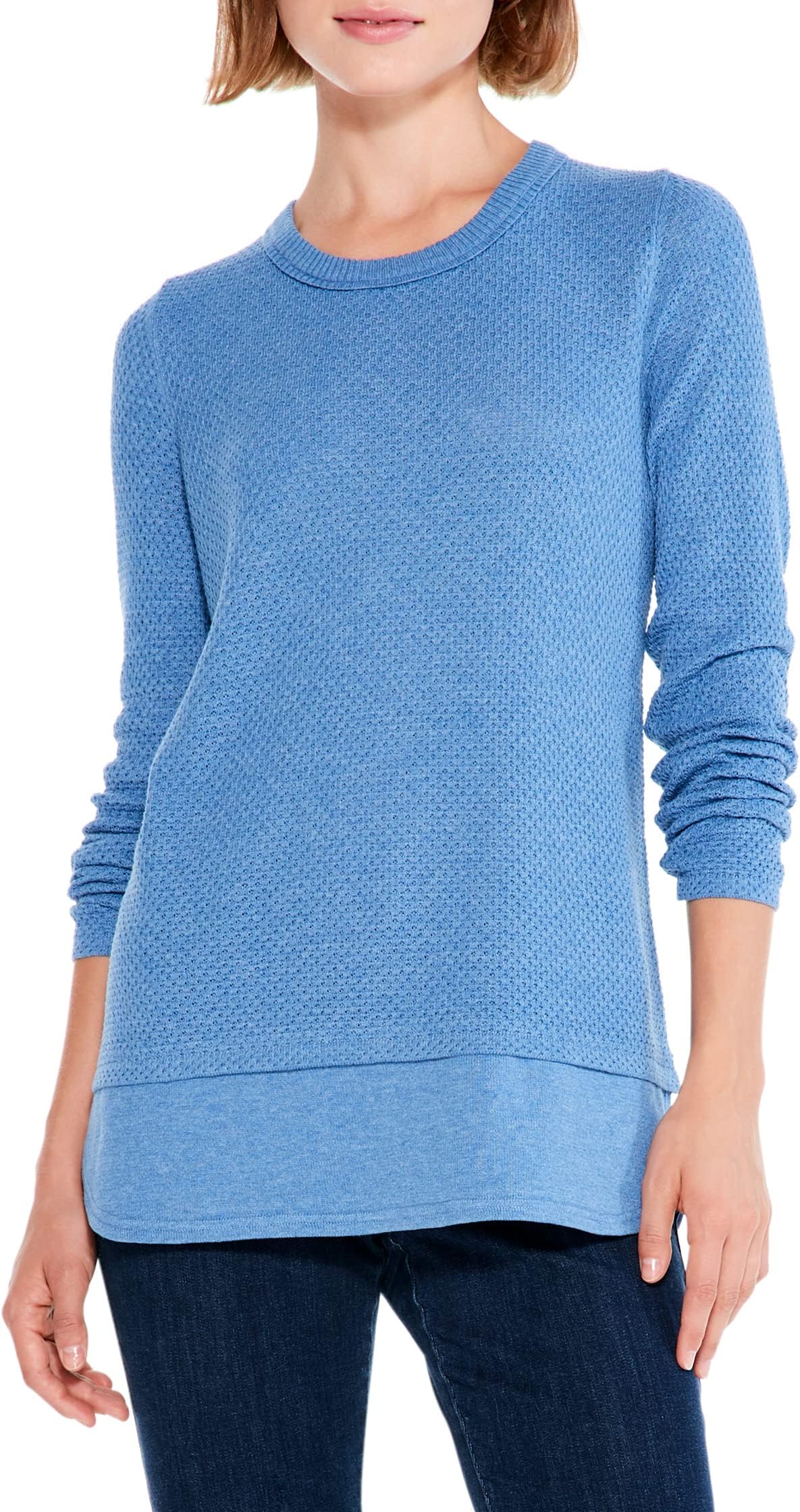 Вафельный свитер с круглым вырезом Vital NIC+ZOE, цвет Bayside тюльпан bayside flame лилиецветный 5шт