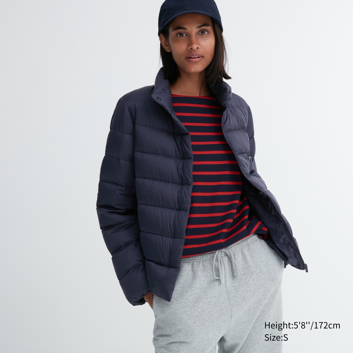 

Пуховик UNIQLO с антистатической подкладкой, темно-синий