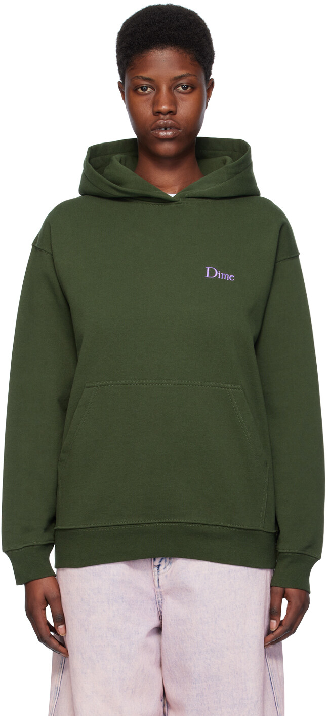 

Зеленый классический худи Dime