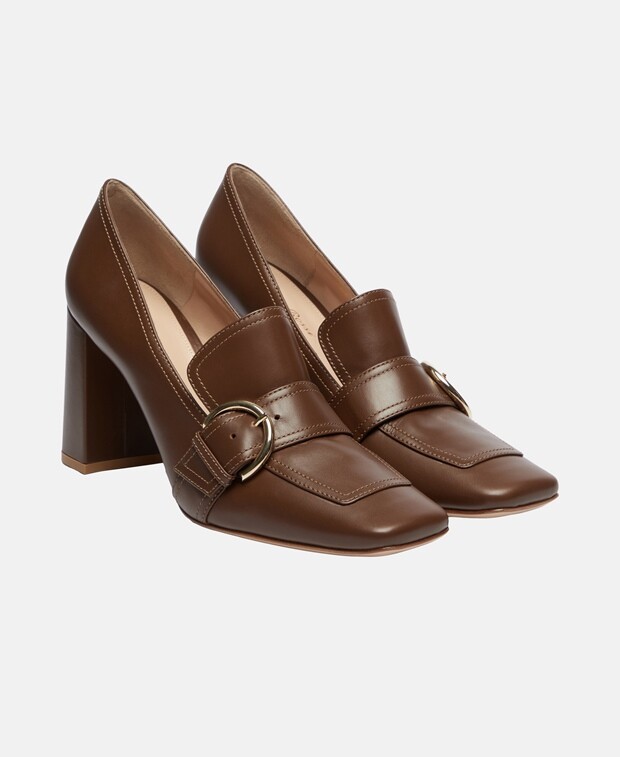 

ТУфли лодочки Gianvito Rossi, коньяк