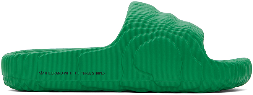 

Зеленые шлепанцы Adilette 22 Adidas Originals