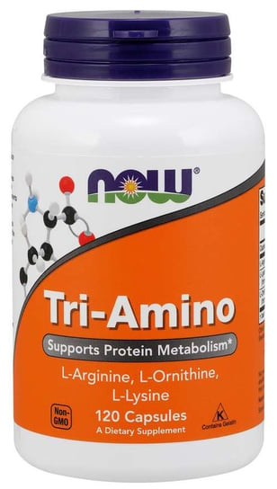 Now Foods, Tri-Amino (L-аргинин, L-орнитин, L-лизин) - 120 капсул