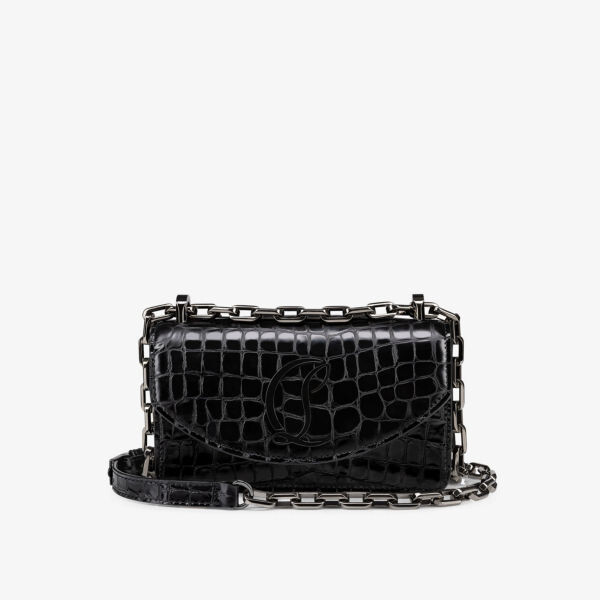 

Loubi54 кожаная сумка-клатч Christian Louboutin, черный