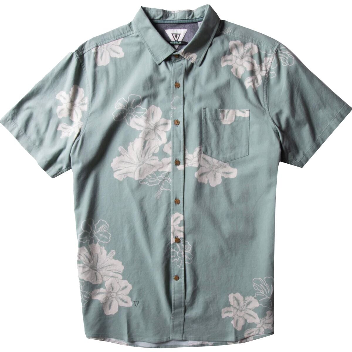 

Рубашка с короткими рукавами byebiscus eco Vissla, цвет light sage