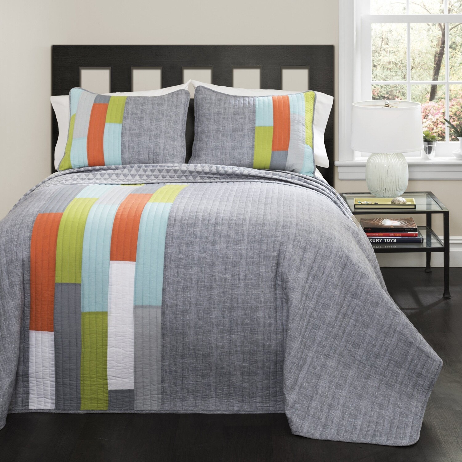

Комплект одеял в полоску Shelly Lush Decor, цвет Gray