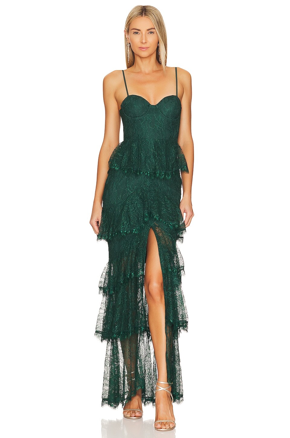 

Платье MAJORELLE Zelda Fitz Gown, цвет Emerald Green
