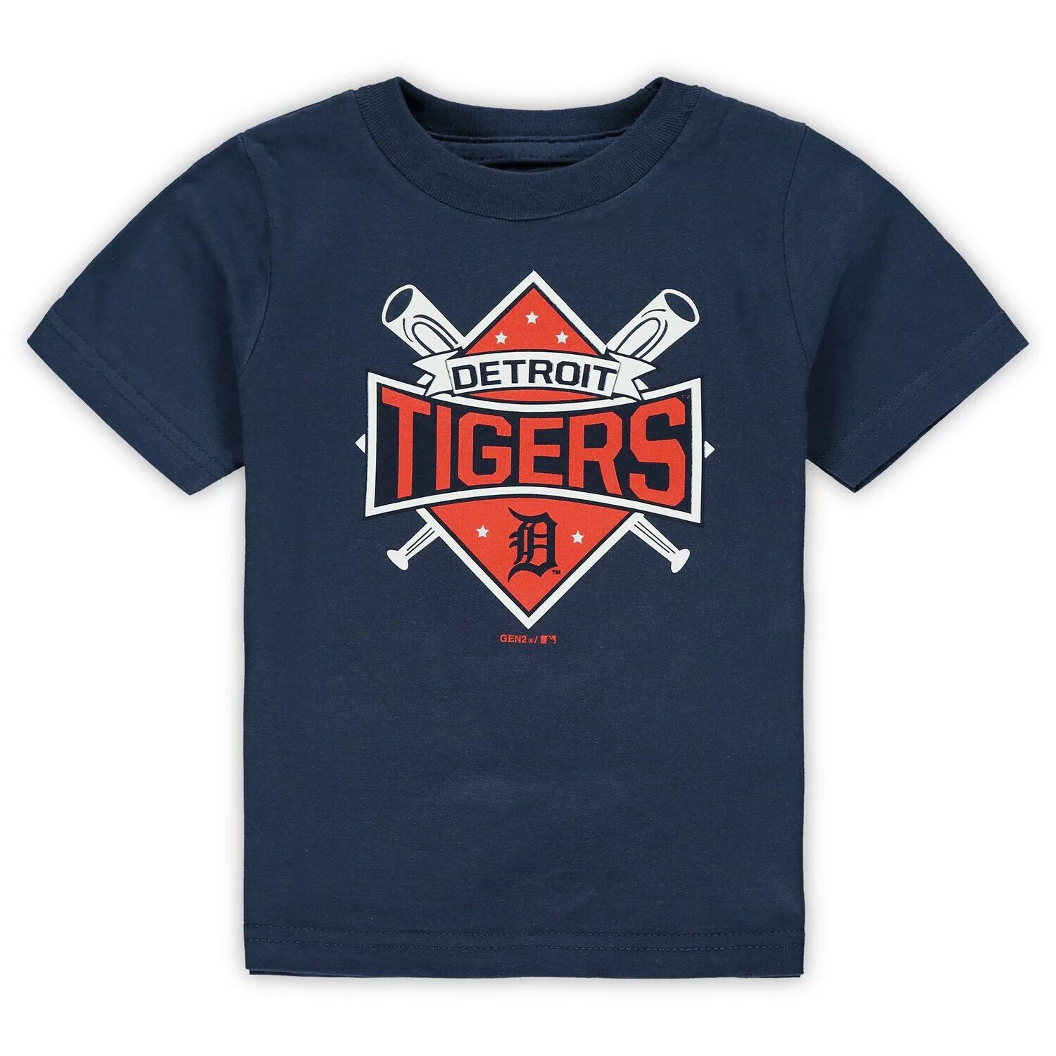

Темно-синяя футболка для малышей Detroit Tigers Diamond Bats Outerstuff
