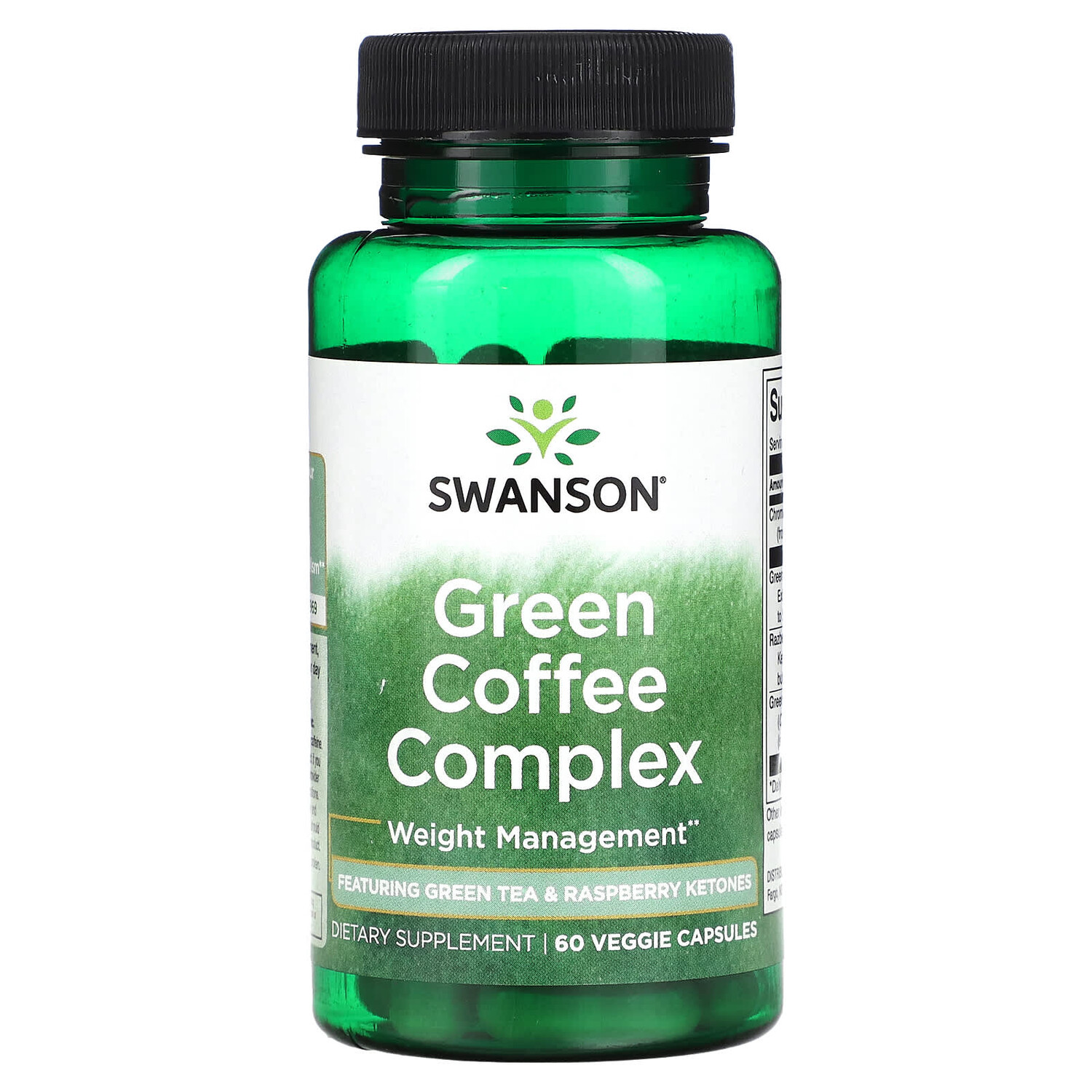 

Green Coffee Complex, 60 растительных капсул, Swanson
