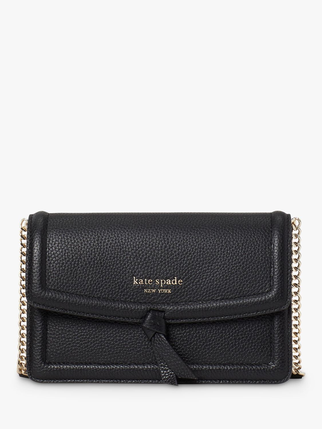 

Кожаная сумка через плечо с цепочкой Kate Spade New York Knott, черный