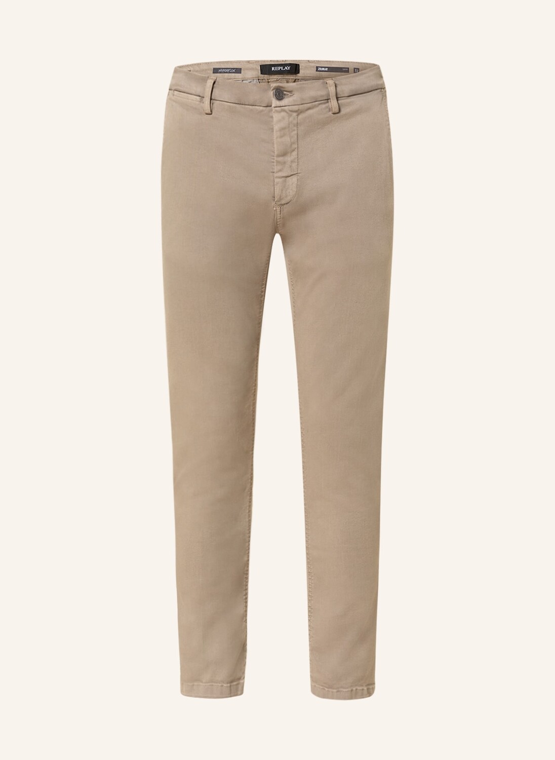 

Брюки чино REPLAY Slim Fit, бежевый