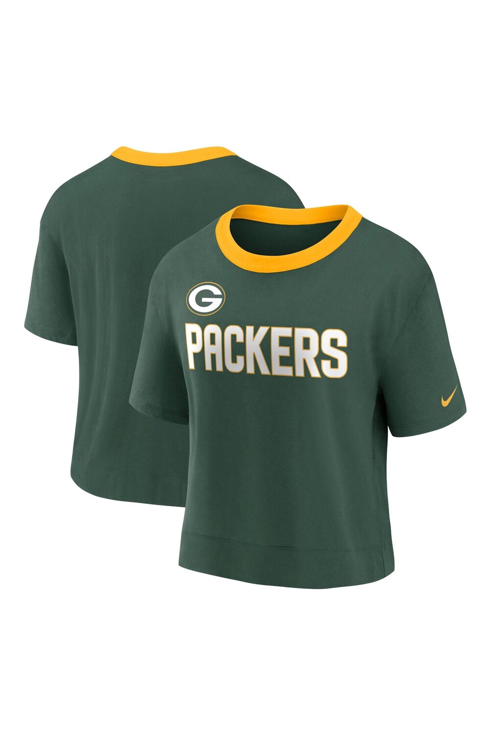 

Модный женский топ Nike Green Fanatics Bay High Hip Fashion Nike, зеленый