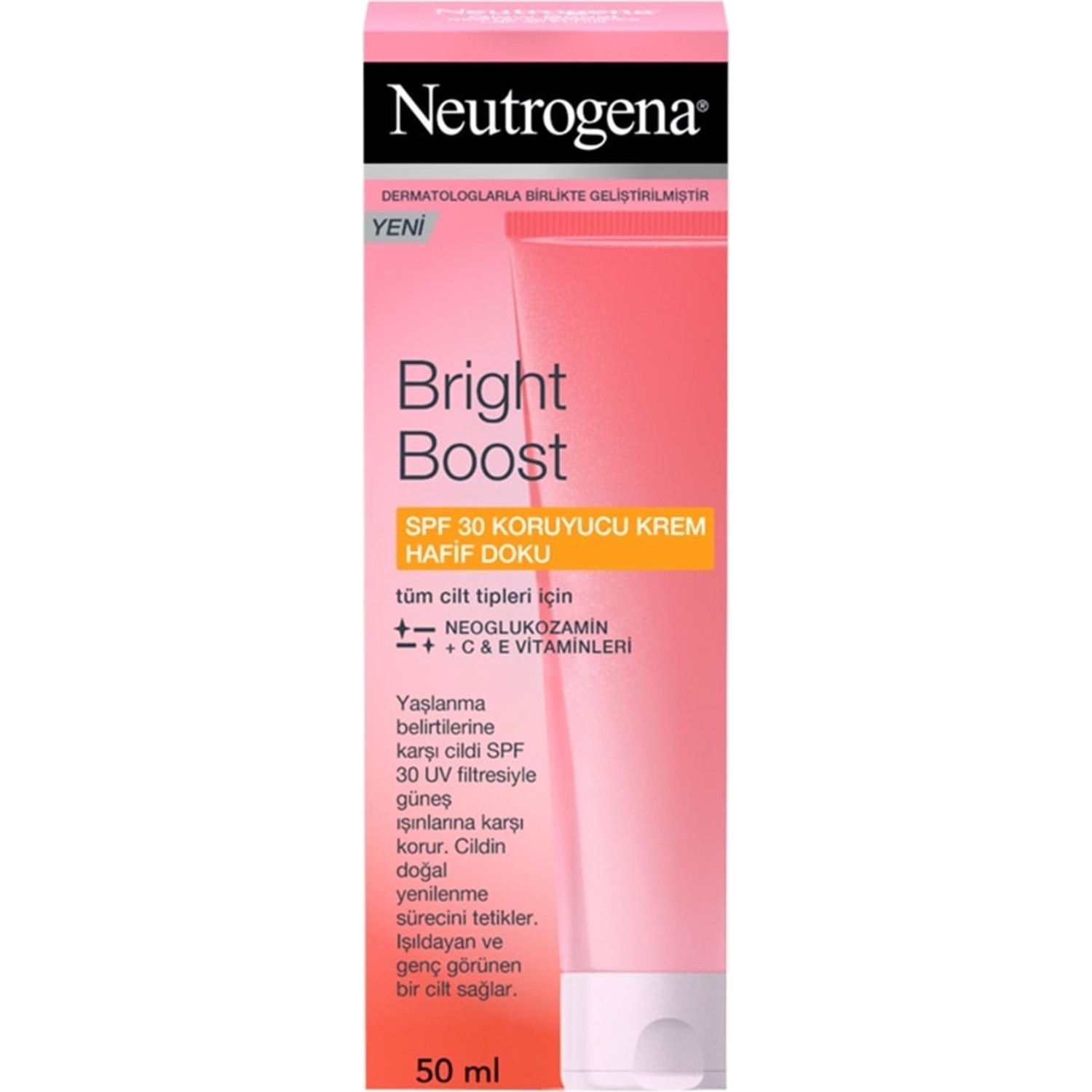 Защитный крем SPF30 Neutrogena Bright Boost, 50 мл