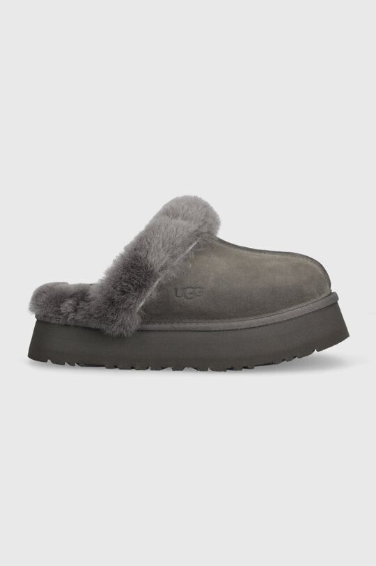 

Замшевые тапочки Disquette Ugg, серый