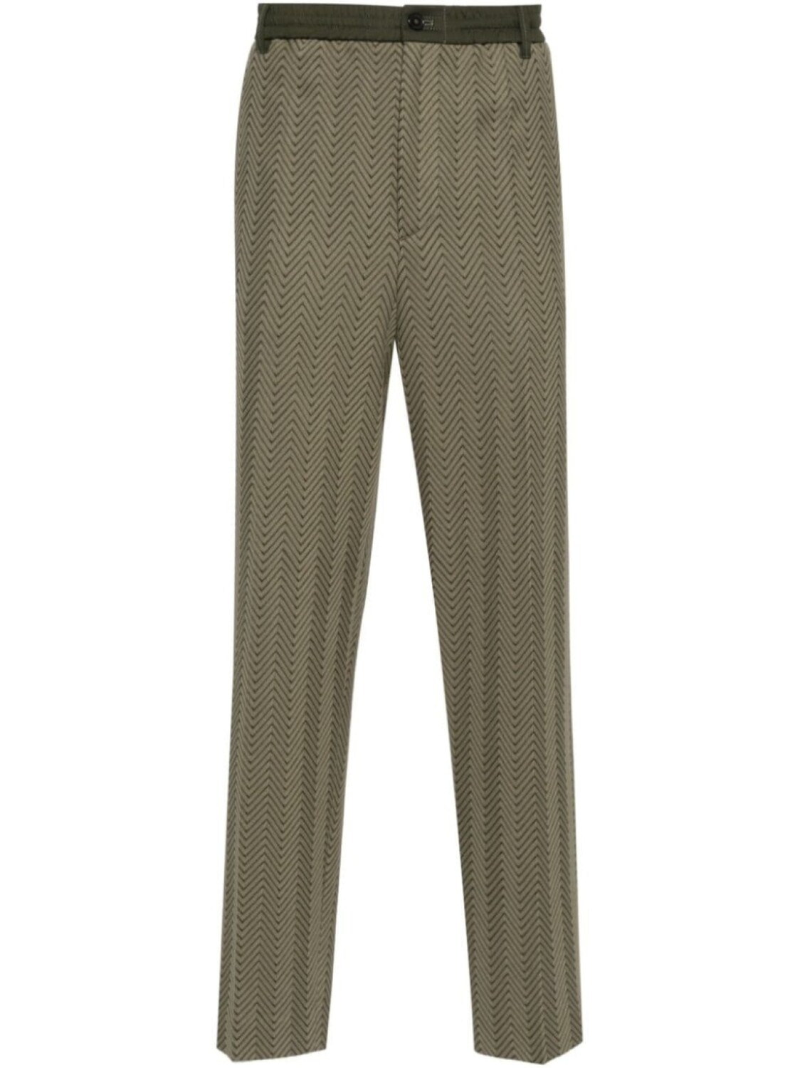 

Missoni брюки с узором зигзаг, зеленый