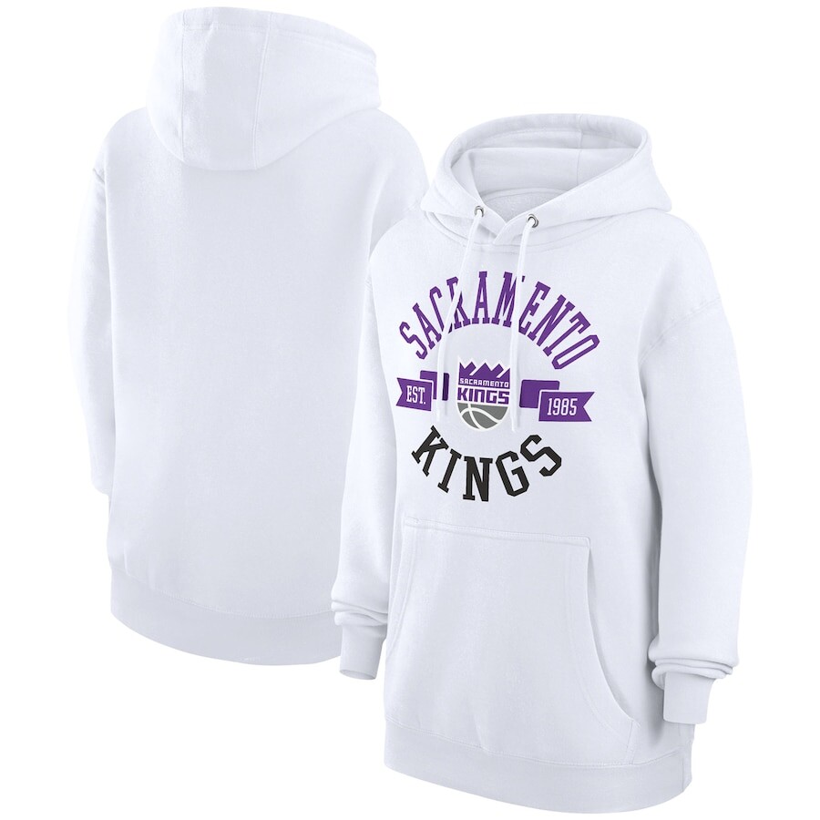 

Пуловер с капюшоном G-III 4Her by Carl Banks Sacramento Kings, белый
