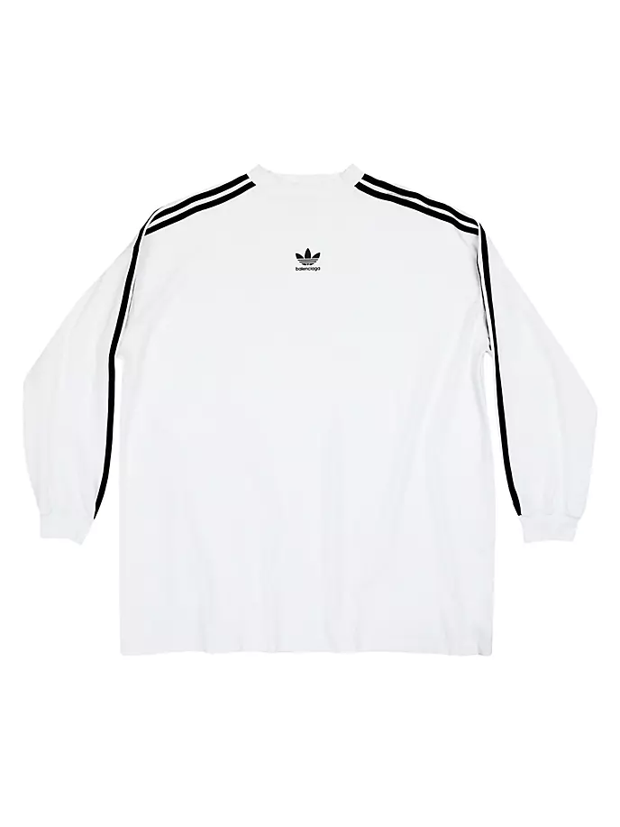 

Футболка с длинным рукавом Balenciaga / Adidas оверсайз Balenciaga, белый