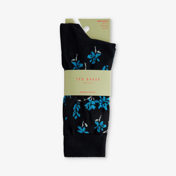 

Носки эластичной вязки sokkten с цветочным узором Ted Baker, синий