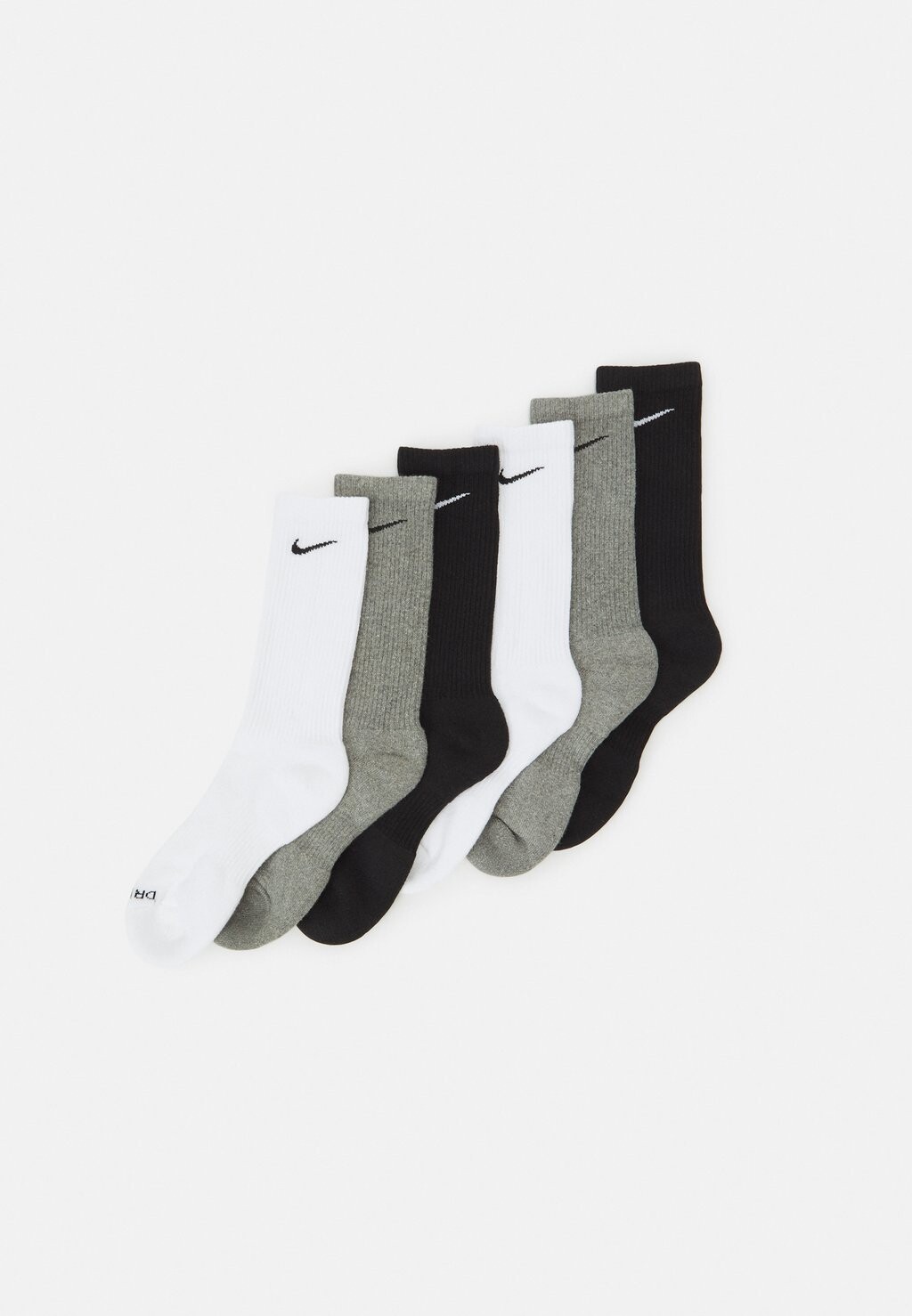 

Спортивные носки Nike Everyday Plus Cush Crew Unisex 6 Pack, белый/серый/черный