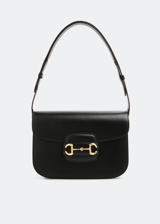 Сумка через плечо Gucci 1955 Horsebit, черный сумка gucci horsebit 1955 mini bag коричневый