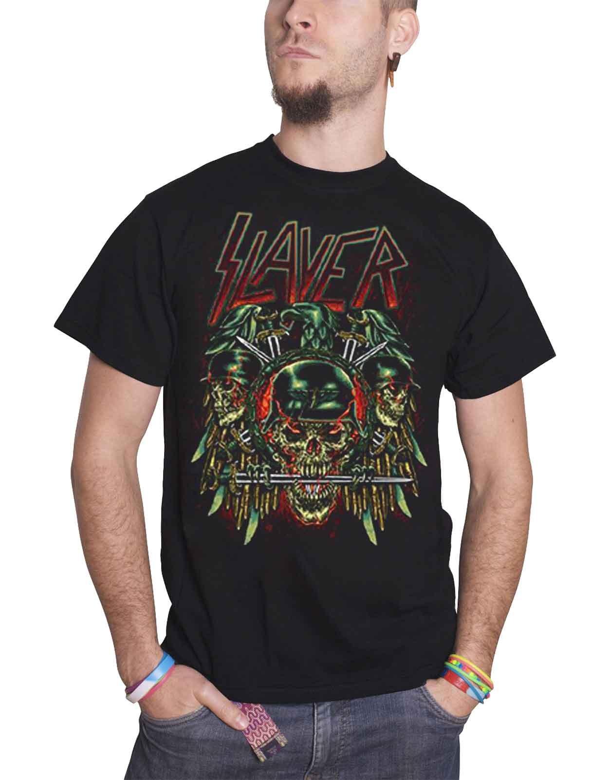 Футболка Prey с фоном Slayer, черный новое поступление 2019 мужская футболка новая модная мужская футболка с принтом рок группы