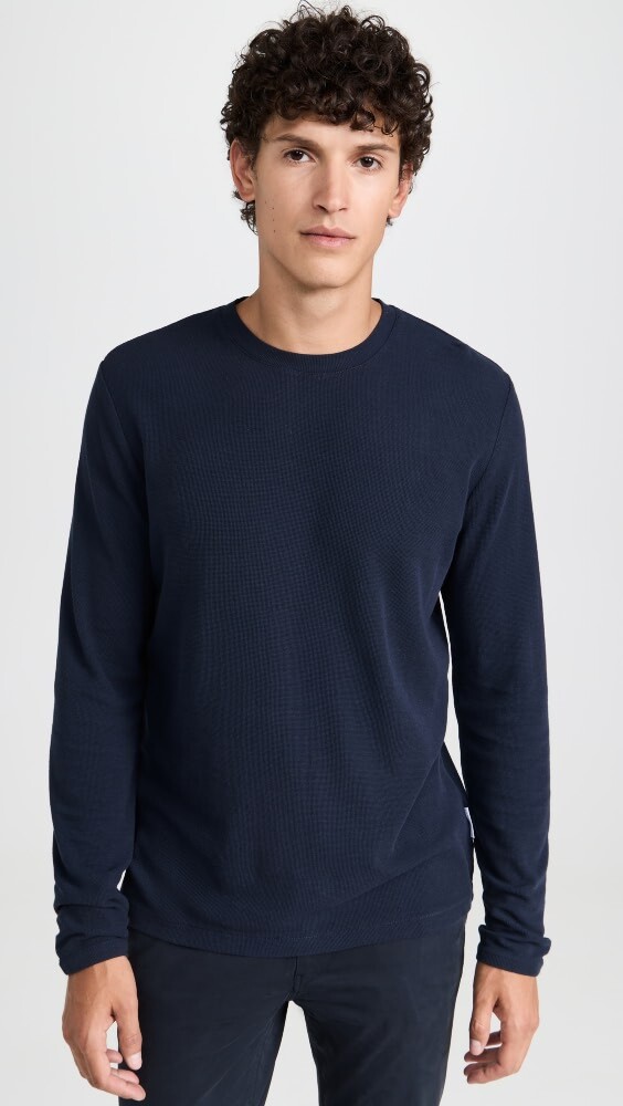 

Футболка NN07 Clive Long Sleeve, нави