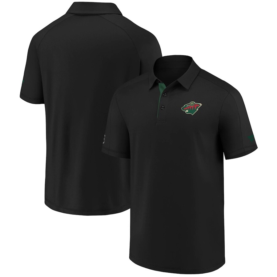 

Поло с коротким рукавом Fanatics Branded Minnesota Wild, черный