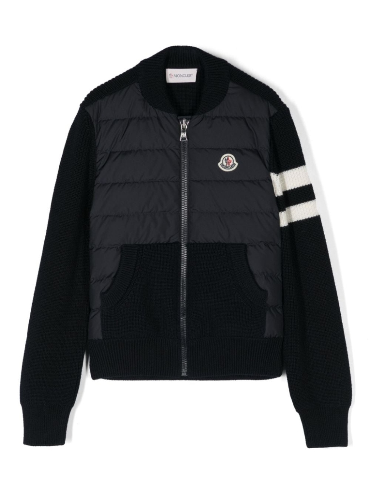 

Moncler Enfant стеганый кардиган, синий