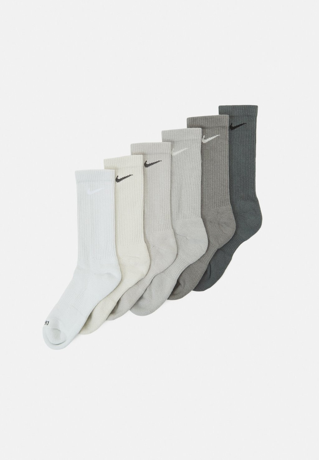 

Спортивные носки Nike Everyday Plus Cush Crew Unisex 6 Pack, серый/плоский оловянный/светлая железная руда/светло