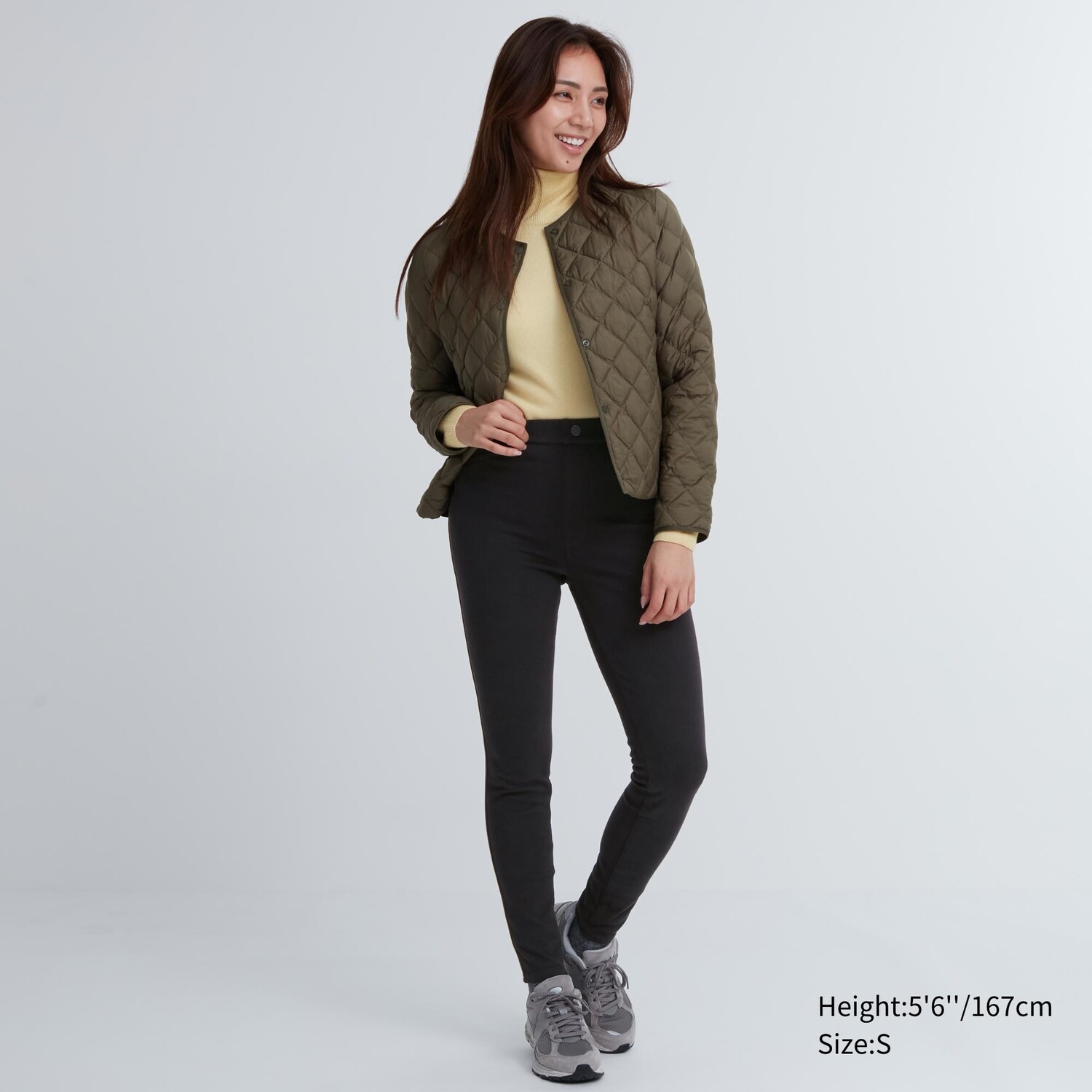 

Брюки heattech ultra стретч с высокой посадкой UNIQLO, черный