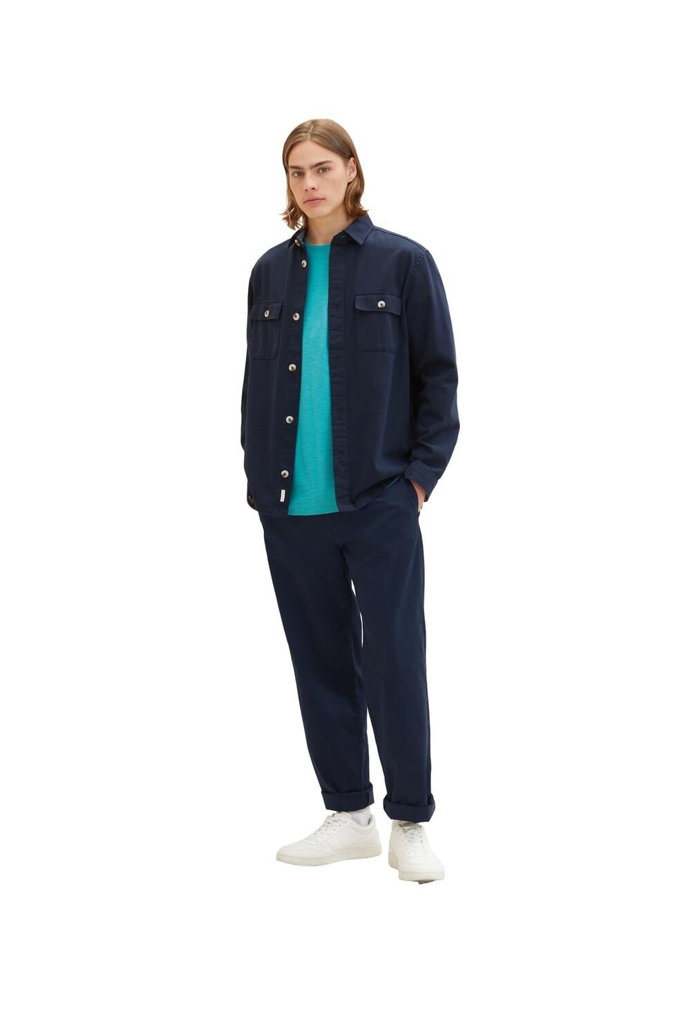 

Футболка – Бирюзовый – Классический крой Tom Tailor Denim, бирюзовый, Зеленый