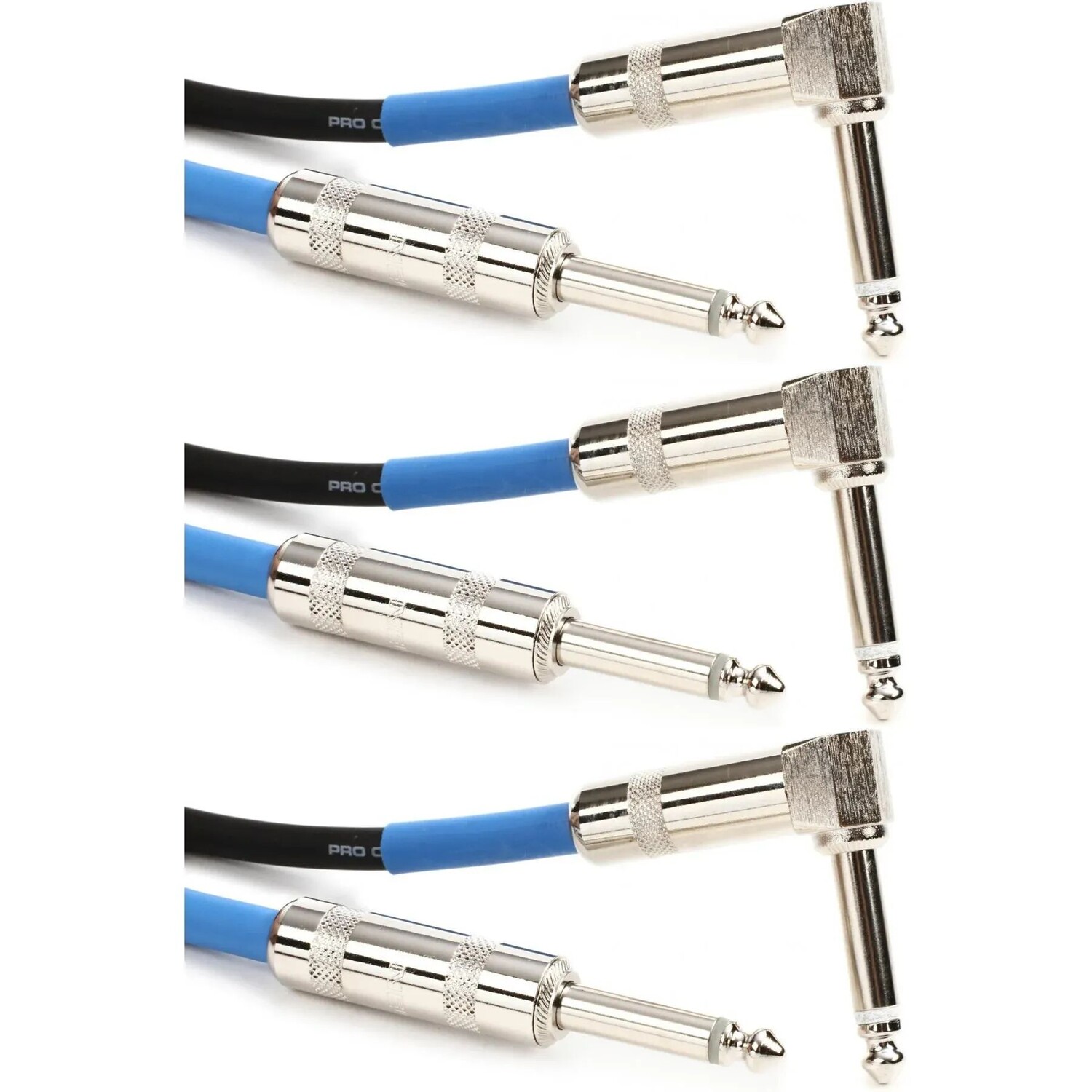 

Pro Co EGL1.5 Excellines Патч-кабель с прямым и прямым углом (3 шт.) — 1,5 фута