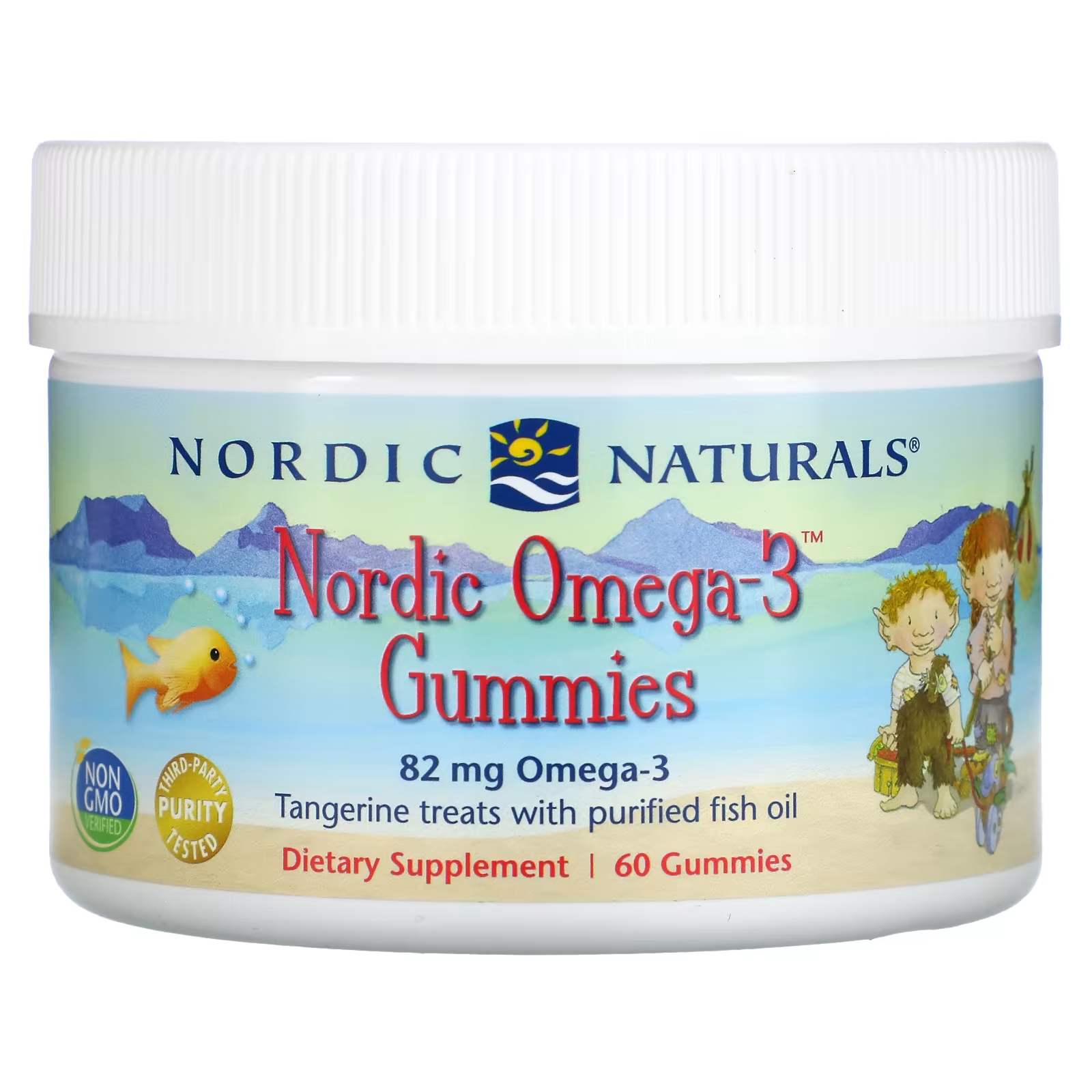 Конфеты жевательные Nordic Naturals Nordic Омега-3 Tangerine 82 мг nordic naturals жевательные конфеты с куркумином манго 100 мг 60 шт