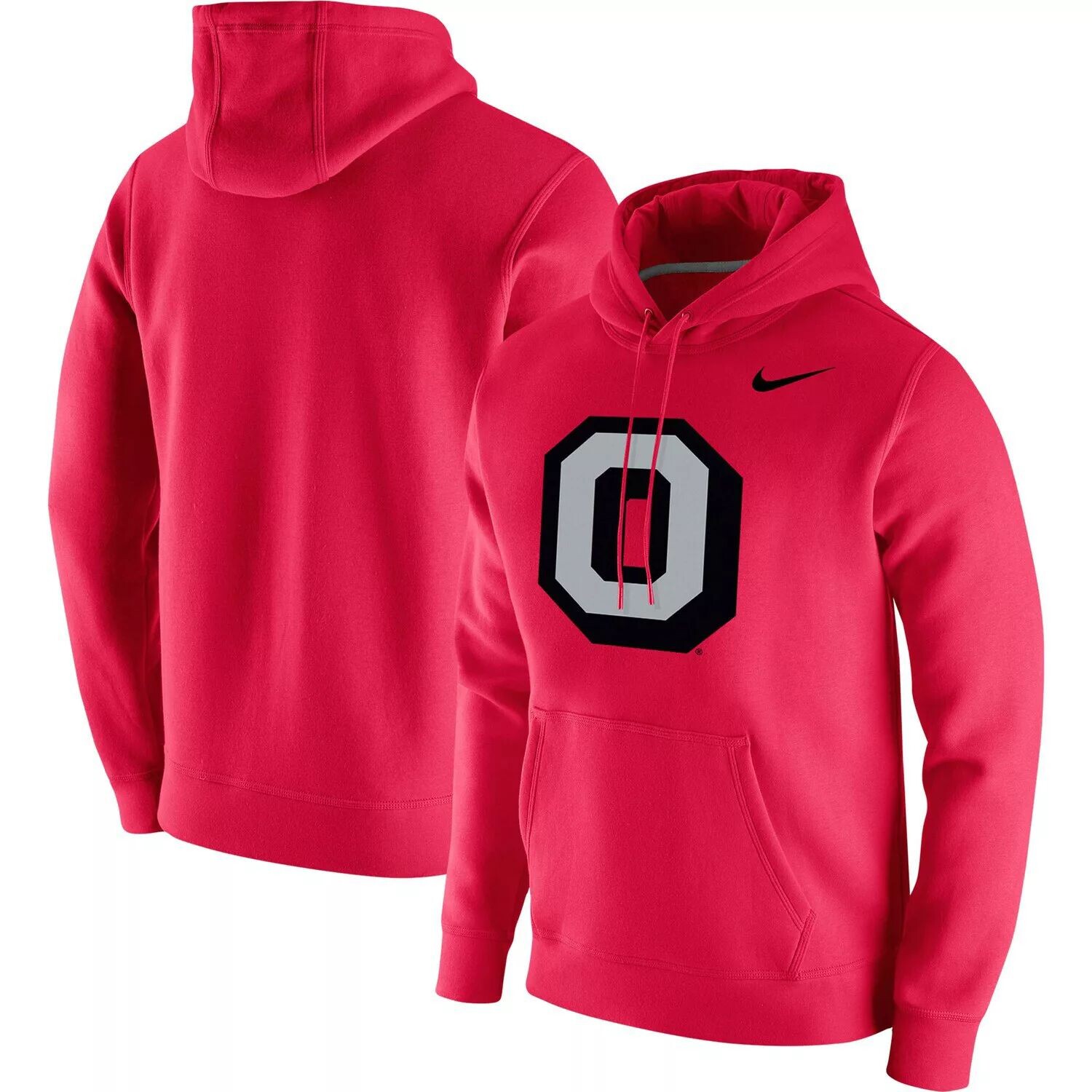 

Мужской пуловер с капюшоном и логотипом Scarlet Ohio State Buckeyes Vintage School Nike